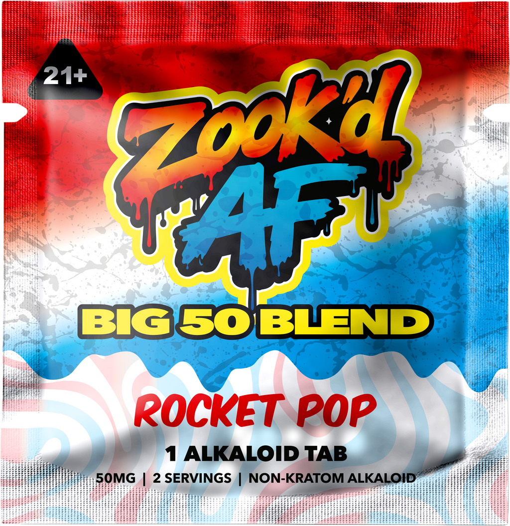 Zook'd AF Big 50 Blend Heavy Rocket Pop single sachet