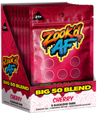 Zook'd AF Big 50 Blend Chunky Cherry shelf pack of tab pouches