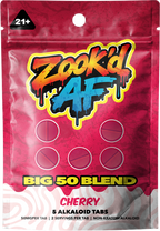 Zook'd AF Big 50 Blend Chunky Cherry tab pouch