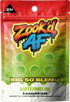 Zook'd AF Big 50 Blend Wide Watermelon tab pouch