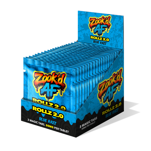 Blue Razz Rollz 2.0 Tabs gravity box