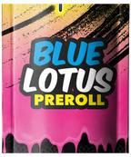 Rainbow Skittles Blue Lotus Pre-Roll readable package detail