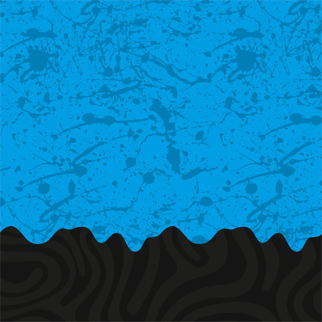 Zook'd AF blue splatter background
