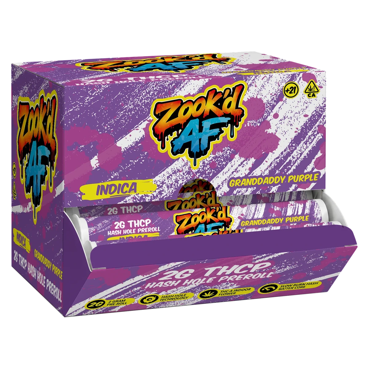 Granddaddy Purple THCP Hash Hole packaging